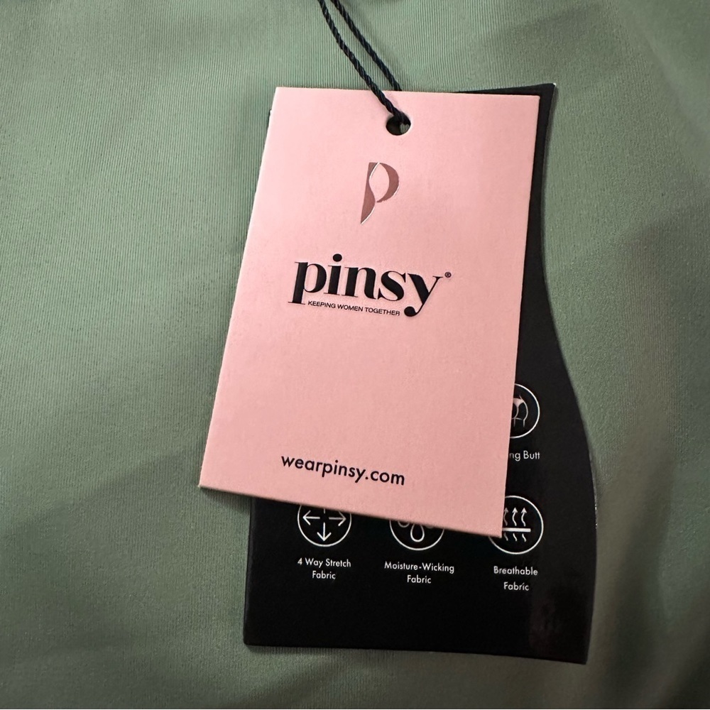 Pinsy Scoop Tank Hourglass Shapewear  Thong Bodysuit Size XL NWT In Color Sage - Picture 11 of 13